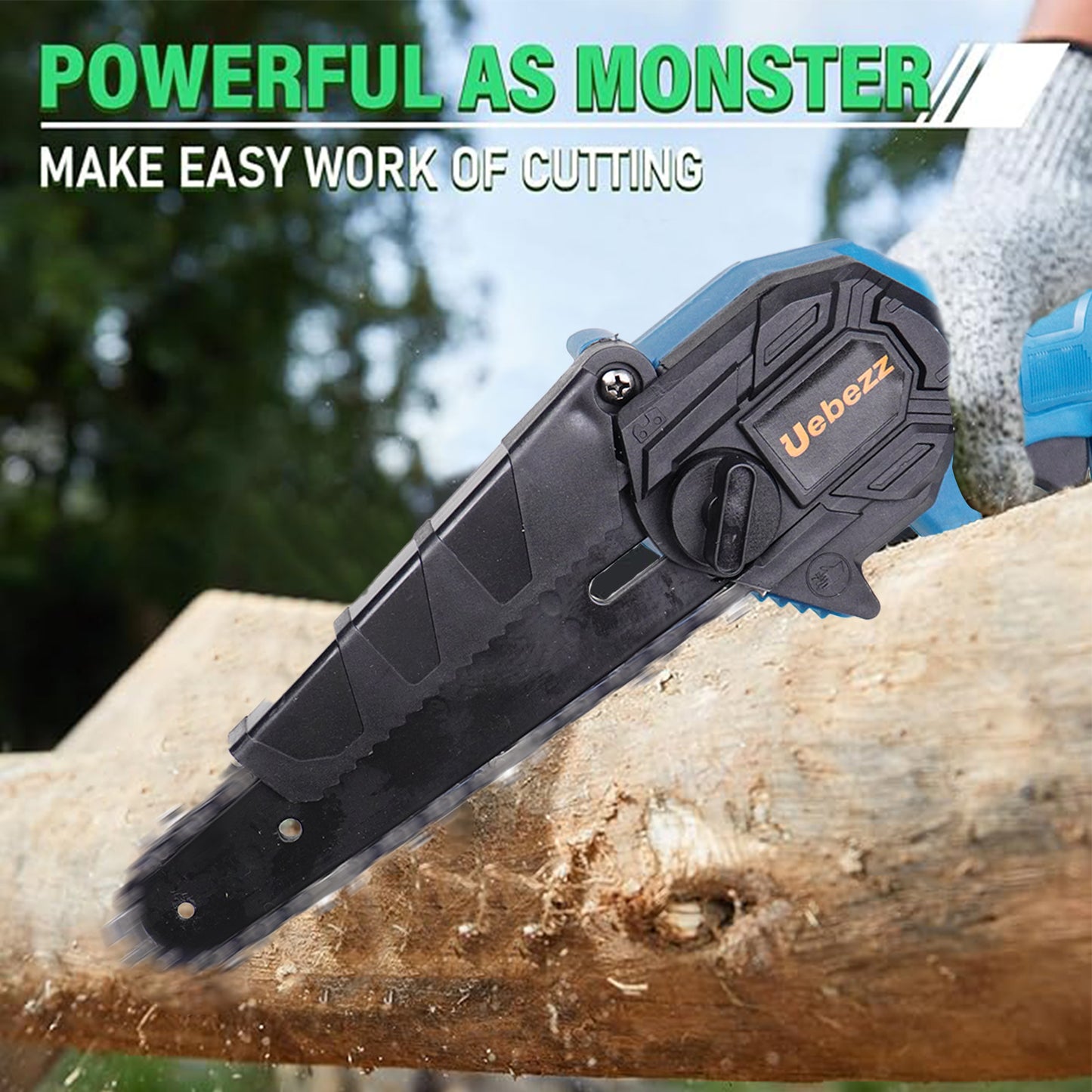 Mini Chainsaw Cordless 6-inch, Lightweight Handheld Electric Saw