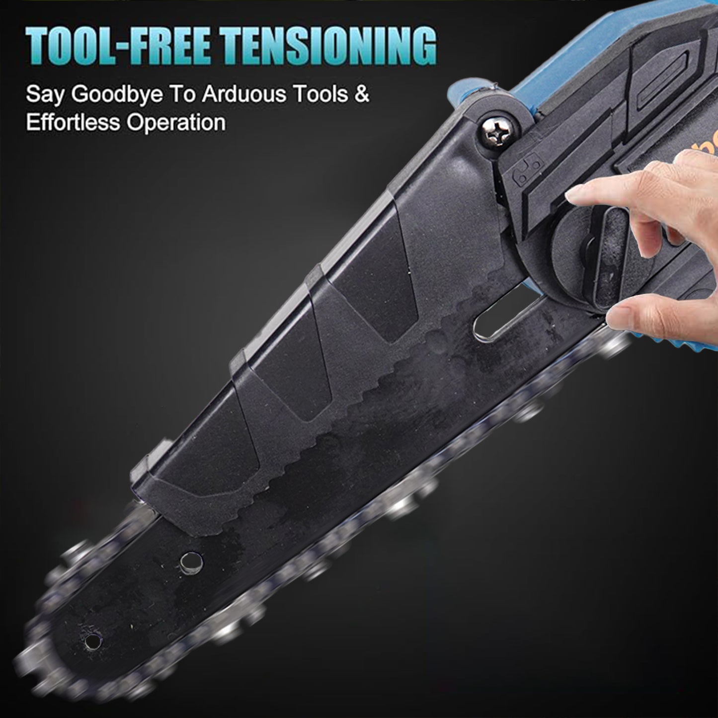 Mini Chainsaw Cordless 6-inch, Lightweight Handheld Electric Saw