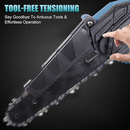 Mini Chainsaw Cordless 6-inch, Lightweight Handheld Electric Saw