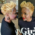 Sassy Short Pixie Layered Wig with Bangs for Black Women