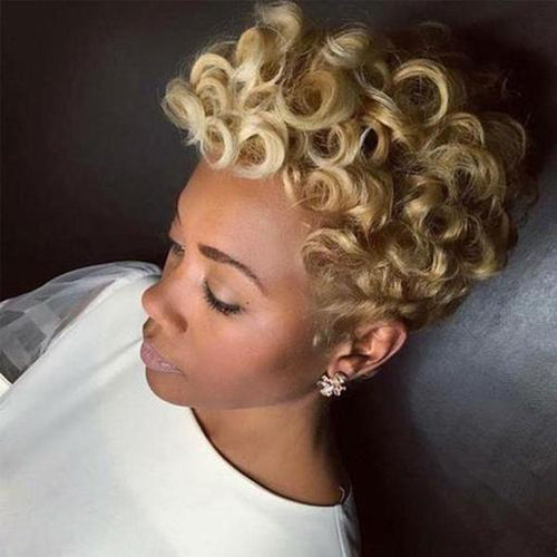 Gorgeous Short Curly Synthetic Hair Wig for Black Women