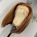 Honey Blonde Brown Pre Plucked Ombre Highlight Bob Wig