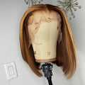 Honey Blonde Brown Pre Plucked Ombre Highlight Bob Wig