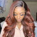 Glueless Brown Long Body Wave Wig