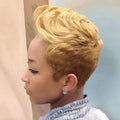 Sassy Short Pixie Layered Wig with Bangs for Black Women