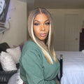 20" Glueless Brown Blonde Straight Wig