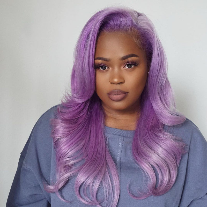 Light Purple Long Wave Wig