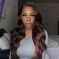 Glueless Coffee Color Long Wavy Wig