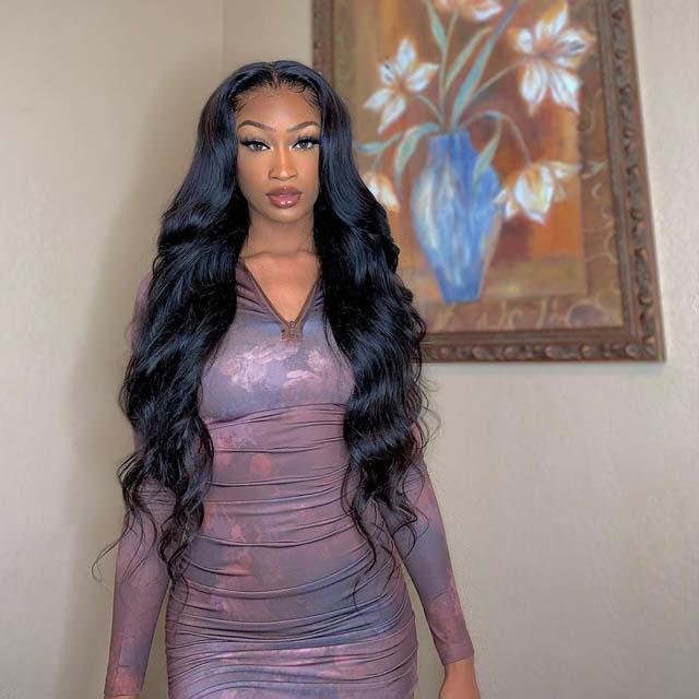 Black Brazilian Body Wave Wig