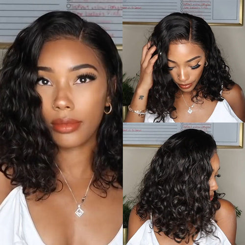 10" Afro Short Curly Kinky Wigs Fluffy Wavy Full Wig-140%(EXTRA THICK AS IN VIDEO)