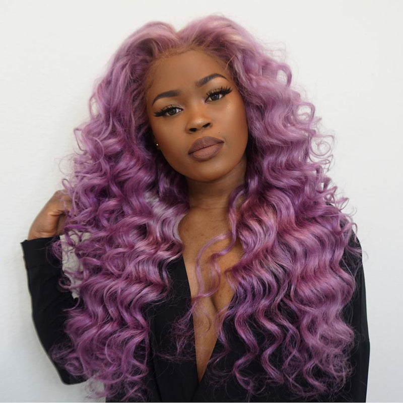 Purple Long Wave Wig