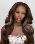 O.U Style Brown Wave Glueless Natural Wig-27