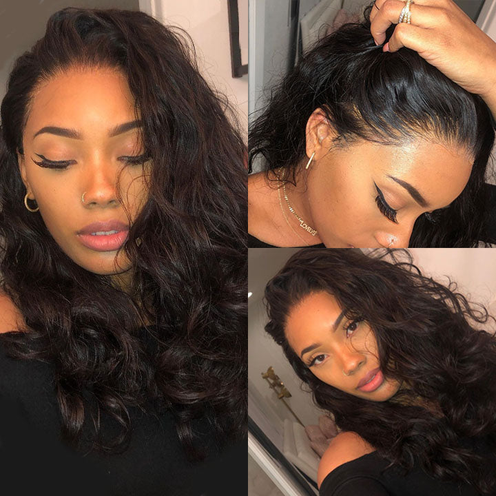 Glueless Black Body Wave Wig