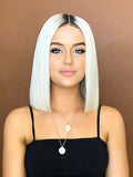 Short platinum bob Wig