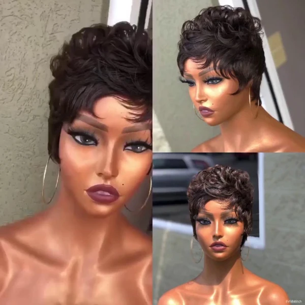 Hot New Fashion Summer Natural Pixie Cut Wig-4