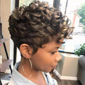 Gorgeous Short Afro Curly Layered African American Wig