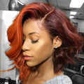 Light orange short wig-140%(Extra Thick As In Video)