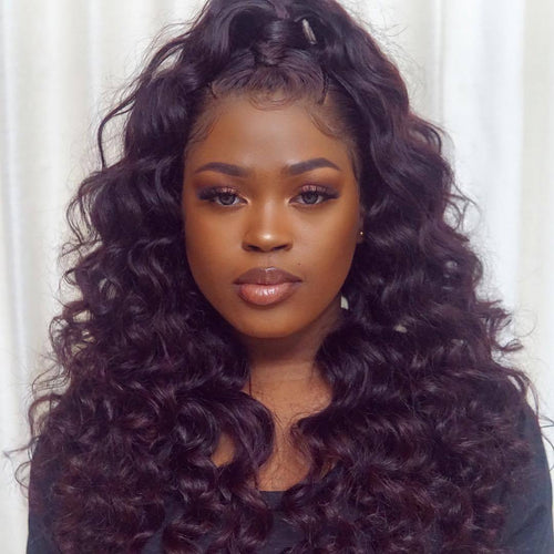 Dark Burgundy Wave Wig