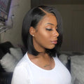 14" Glueless Bob Black Wig