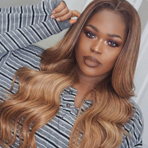 Brown Long Body Wave Wig