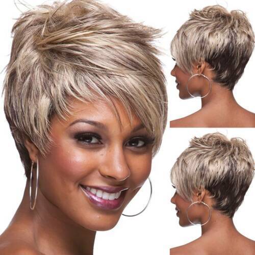 Short Straight Layered Hair for African American