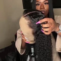 Glueless Night Black Curly Hair-140%(EXTRA THICK AS IN VIDEO)