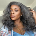 Gray Prepluck Glueless Fashion Virgin Hair Wigs-45