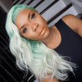 Green&White Prepluck Glueless Fashion Virgin Hair Wigs-48