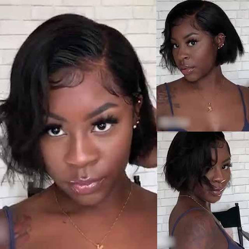 Glueless fashion Wig Body Wave Short Cut Frontal Wig-140%