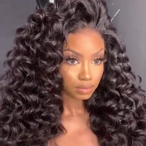 BRAZILIAN CURLY WIG FOR DARK BROWN WOMEN