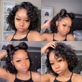 10" Afro Short Curly Kinky Wigs Fluffy Wavy Full Wig-140%(EXTRA THICK AS IN VIDEO)