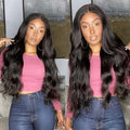 Long Body Wave Wigs Black Brazilian Hair