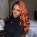 Glueless Natural Wave Orange Wig