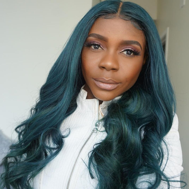 GREEN Prepluck Glueless Fashion Virgin Hair Wigs-52