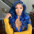 Jewelry Blue Wave Wig-140%(EXTRA THICK AS IN VIDEO)