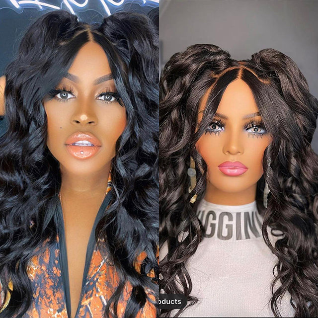 Glueless Hand Stitched High End Quality Wigs-140%(Extra Thick As In Video)-7