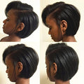 Cut Wig Finger Wave Wig Short Curly  Wigs For Women  Bob Wig