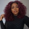 Burgundy Color Body Wave Wig