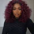 Burgundy Color Body Wave Wig