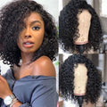 10" Afro Short Curly Kinky Wigs Fluffy Wavy Full Wig-140%(EXTRA THICK AS IN VIDEO)