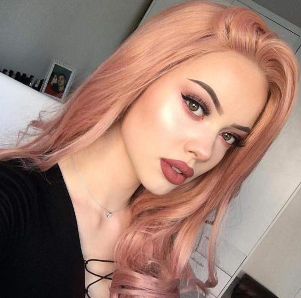 Pink Long Wave Wig